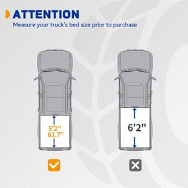 Soft Tri-Fold Truck Bed Tonneau Cover Fit for Chevy Colorado/GMC Canyon 2015-2025 5.2 ft Bed