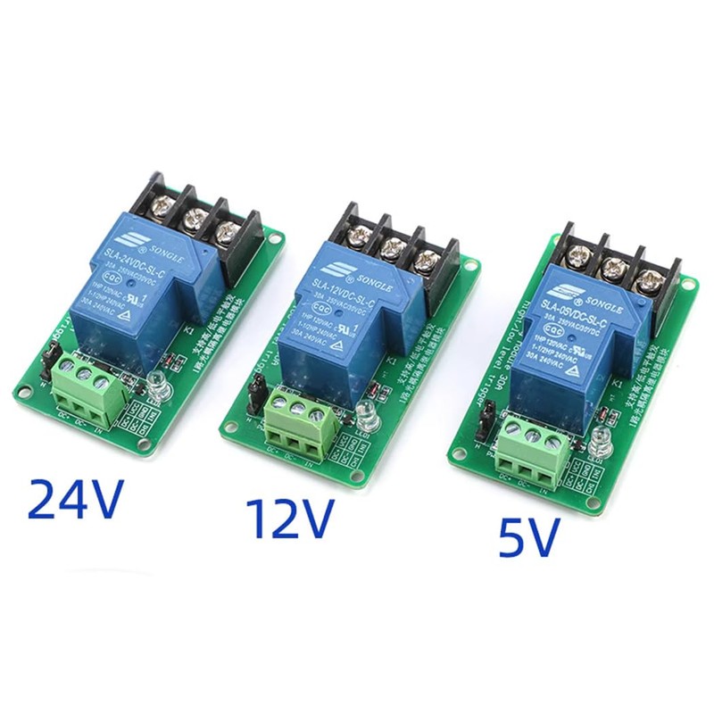 Hailege 2pcs 24V 30A One Channel Optocoupler Isolation Relay Module