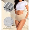 dmuveo Womens Cotton High Waisted Underwear Tummy Control Full Coverage