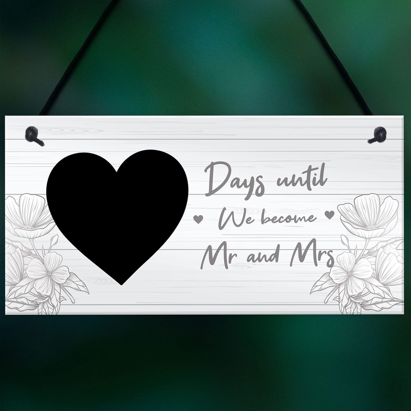 RED OCEAN Days Until We Become Mr And Mrs Hanging