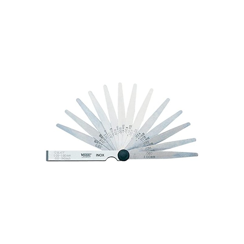 Bird Feeler Gauge Steel, 20 sheets, 0, 411007.0 05–1,0 MM