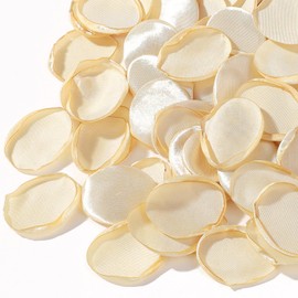 CNYMANY 200pcs Rose Petals, Silk Champagne Gold Flower Petals for Wedding Flower Girl Basket Champagne Rose Petals Bulk for Aisle Table Centerpieces Bridal Shower Decorations Proposal Party