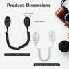 2-Pack Magnetic Remote Control Holders with Spring Ropes - Safely
