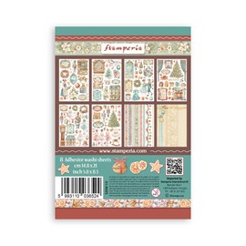 Stamperia - Washi Pad for Scrapbooks, Albums, Cards, Bullet Journals, and More, Translucent, Easy to Cut, Acid Free, Perfect for Hobbies, Crafts, and Gifting (The Nutcracker) (A5) (8 Sheets)