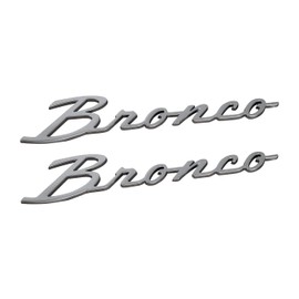 OEM M-1447-BSS Silver Script Heritage Edition Fender Emblem Made for Bronco 2021-2024