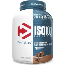 Iso 100 Whey Isolate Hidrolizado Dymatize 2.3 kg Sabor Chocolate Gourmet