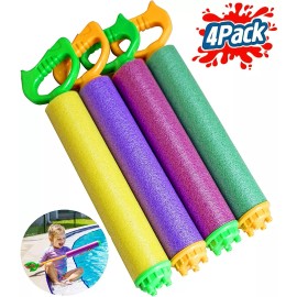 Water Blaster Gun Set Soaker Squirt Guns for Kids Pool Shooters Beach Toy 4Pack