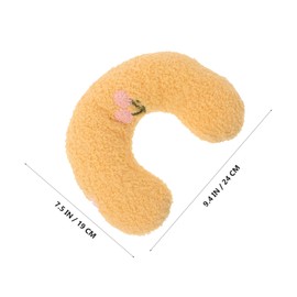VILLFUL 4pcs U Shaped Cat Pillows for Indoor Cats Soft Plush Neck Support Chew Resistant Pet Sleeping Cushions Compact Travel Friendly Design