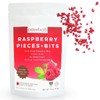 powbab Raspberry Pieces + Bits. Freeze Dried Raspberries for Baking