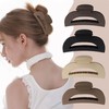 4 Pcs Flat Claw Clips for Women, Matte Hair Clips
