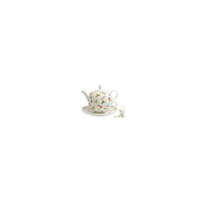 Tea for one Set Mirella Erdbeeren Teekanne + Tasse 0,25