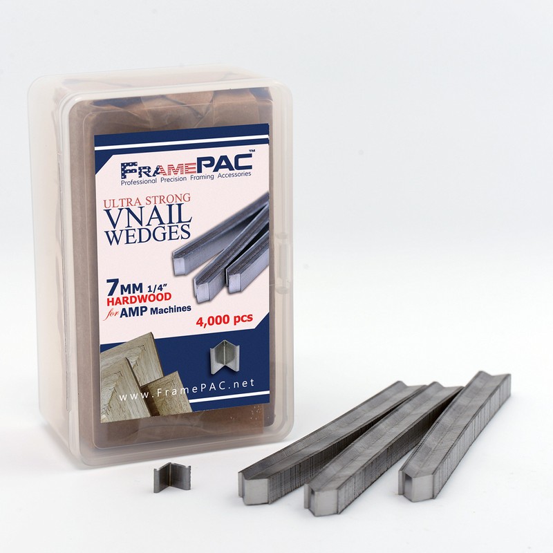 FramePac V Nails for Picture Frames Hardwood (AMP) 7mm (1/4