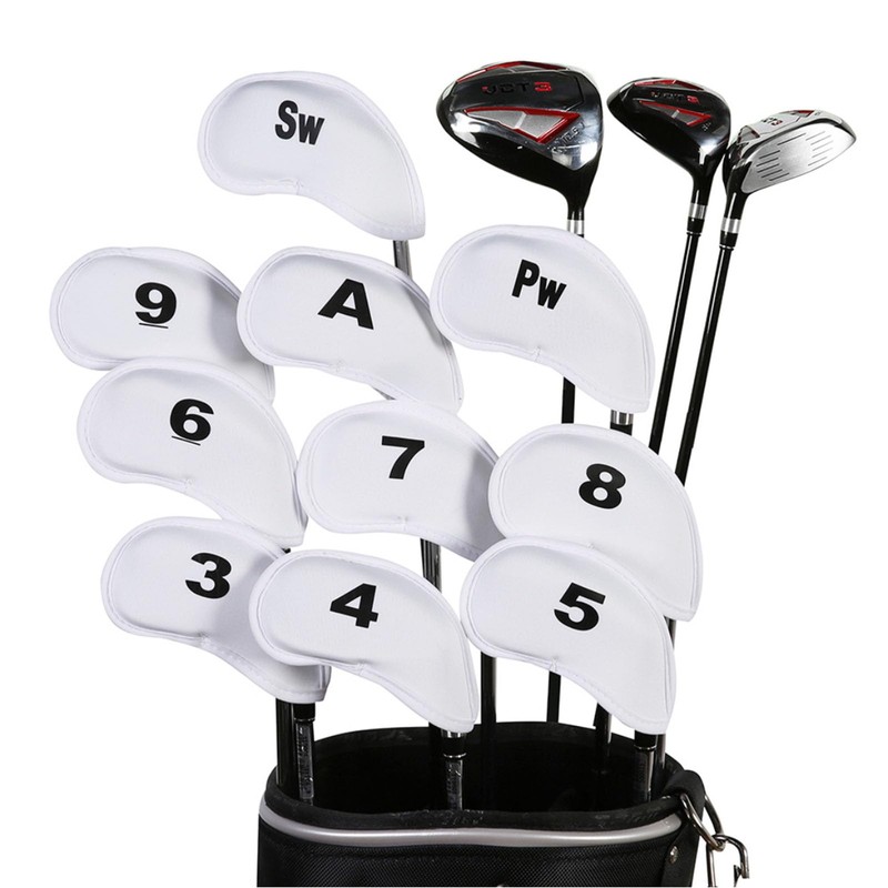 Golf Iron Covers Set of 10 with Counts Easy to