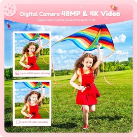 Digital Camera for Kids Fill Light, 1080P FHD Camera, Vintage Camera, Retro Digital Camera CCD for Teens Boys Girls Seniors Student Children, 32GB SD Card, 16X Zoom