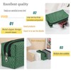 Mesh Striped Cosmetic Organizer Women's Cosmetic Bag Travel Portable Wash