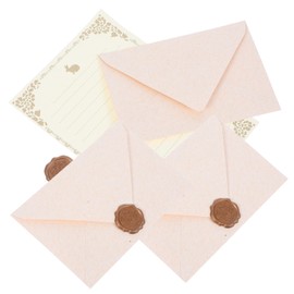 STOBOK 1set Vintage Style Letter Paper and Envelope Retro Envelope Stationery for Invitations and Scrapbooking Includes Textured and -Themed Writing