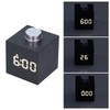 LED Knob Alarm Clock Digital Thermometer Display Imitation Wood Grain