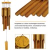 Bamboo Wind Chimes Outdoor,Wooden Wind Chimes with Melody Deep Tone,30"