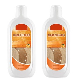 Floor Cleaning Solution for Multiple Hard Floors - 34 fl oz Floor Cleaner, For All Robot Vacuums with Mopping and Cordless Wet/Dry Vacuum Mops, Deep Clean for Tile, Wooden Floor, Laminate (Orange)