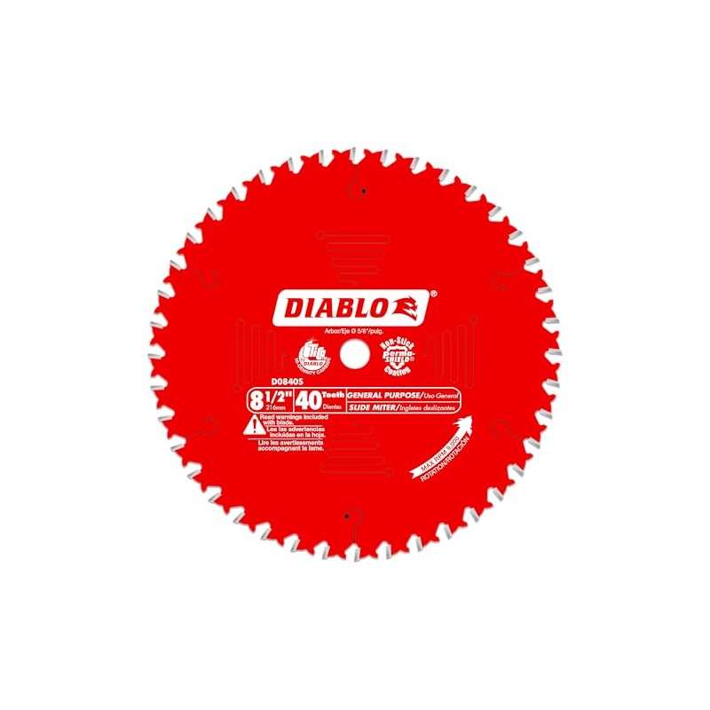 Diablo General Purpose Saw Blade for Wood - 8-1/2" Diameter,
