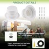 Janhemei RV Plumbing Vent Covers for Roof, 2 Pack White