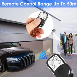 Car Garage Remote Control Key Fob, 4 Pcs Universal Car Garage Door Gate Cloning Wireless Remote Control Key Fob 433.92mhz for Garage Door, Skylight gate remote control fob