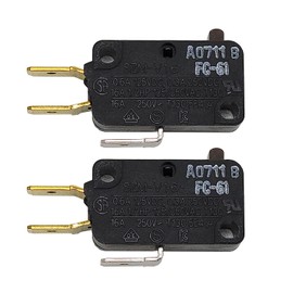 [SZM-V16-FC-61 Switch OEM Mania] SZM-V16-FC-61 2-Pack New OEM Produced for LG GE Starion Microwave Oven Door Micro Switch Replacement Part