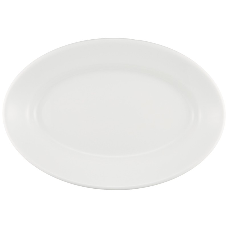 Saturnia Tivoli Oval Plate 28 8003342090014 White 280×37×190mm
