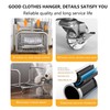 AUGMIRR Garment Rack With Storage Baskets,Clothing Rack for Hanging Clothes,