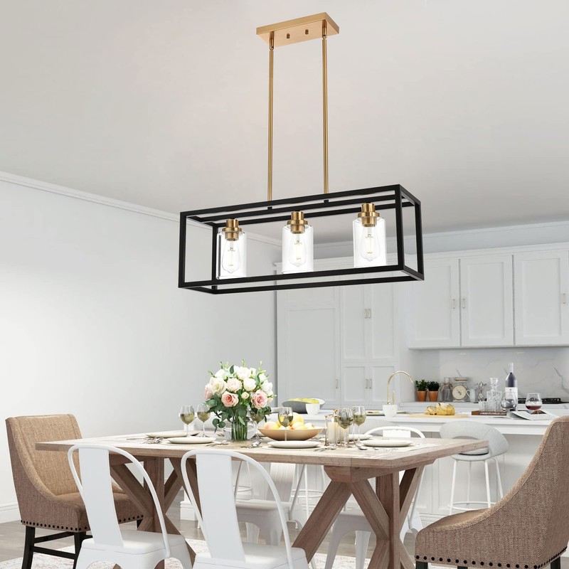 MELUCEE Dining Room Light, Island Lights for Kitchen Modern Chandeliers