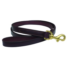 Boxwood and Mum Handmade Heavy Duty Leather Dog Leash, Dog Training Leash for Walking or Running, Leather Leash for Small, Medium, Large Dogs, Soft Padded Handle, 4, 5, 6 Ft Options, Amish Made in USA