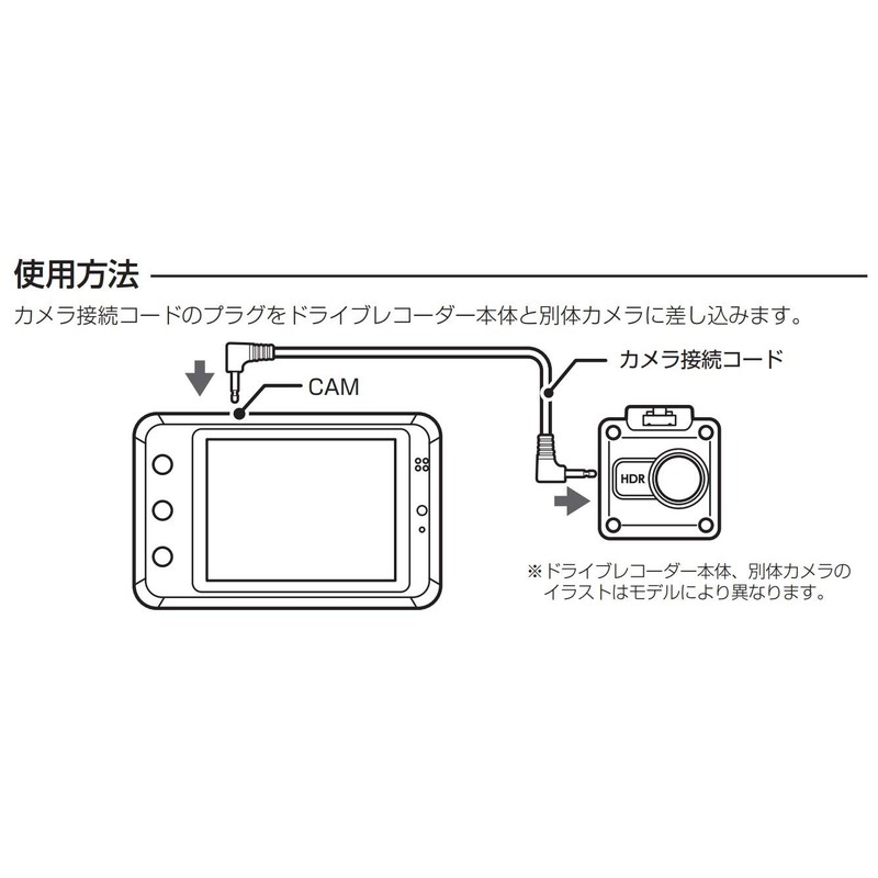 CELLSTAR GDO-17 Dash Cam Option, Camera Connection Cord, 23.4 ft