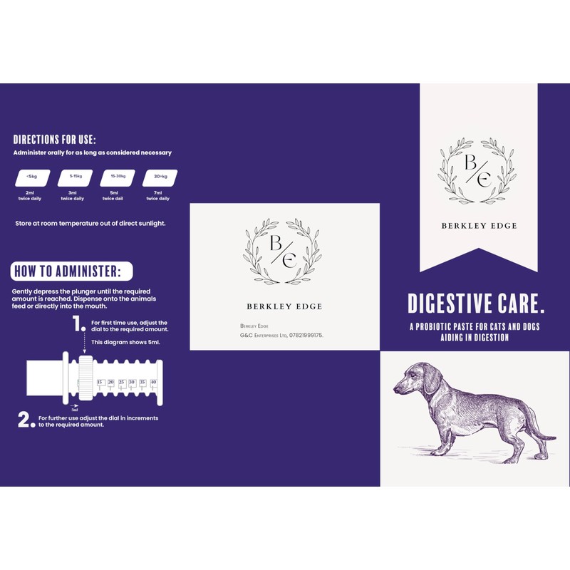 Vet Quality Probiotic & Prebiotic Digestive Care Paste Supplement for