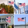 Flag Pole for Outside In Ground - 20FT Sectional Flagpole