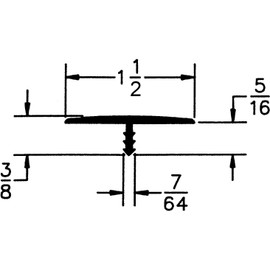 Edge Supply Plastic T Molding – White T Molding 1-1/2 in x 25 Ft – Durable Plastic Polyethylene T Trim for DIY, Table or Arcade Machine Trim – Roll of Plastic T Molding Trim