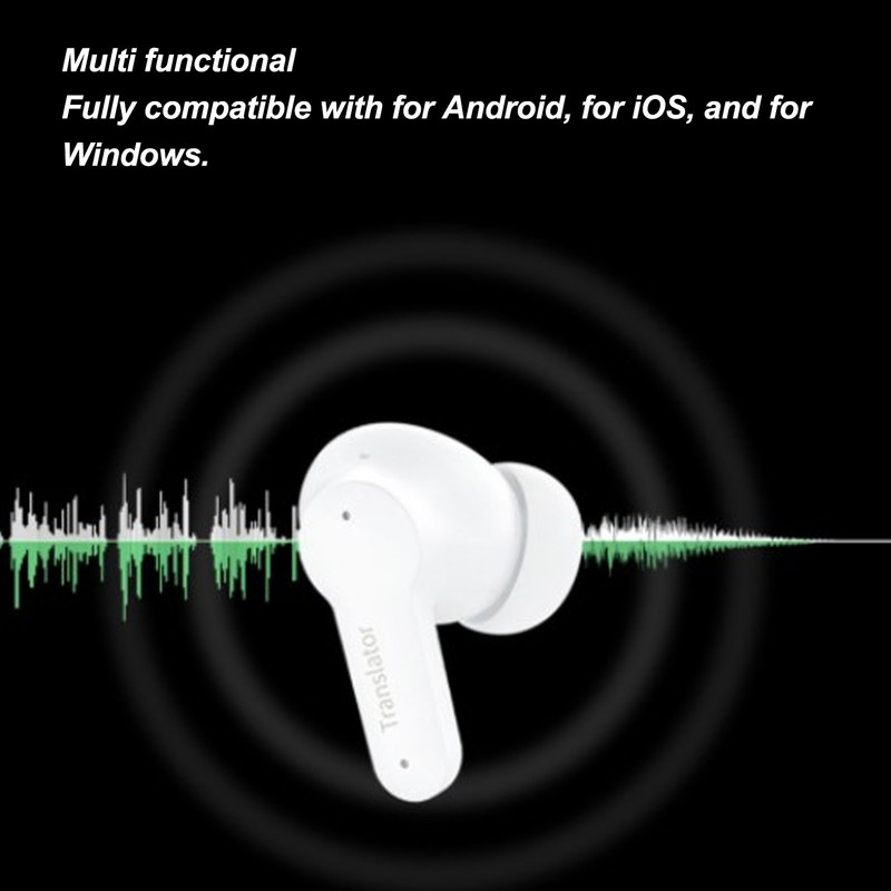 Multifunction Translator Earbuds 144 Online Languages Translation Wireless BT 5.0