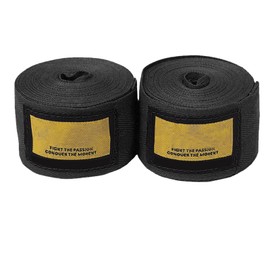 Vendas de Boxeo para Manos, 2 Vendas de Boxeo de Mejor Ajuste Elástico Ajustable para Boxeo Tailandés, Protección de Muñecas y Nudillos, Artes Marciales Mixtas y Boxeo (Negro)