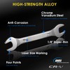 YIYEIE Super-Thin Open End Wrench Set, 9-Piece SAE, 1/4" to