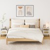 Apetaccat Rattan Nightstand, Boho Night Stand Farmhouse Wood Bedside Table