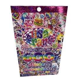 LISA FRANK 600 New Sticker Book, Over 600 Stickers On 5 Sheets New Y2K Style
