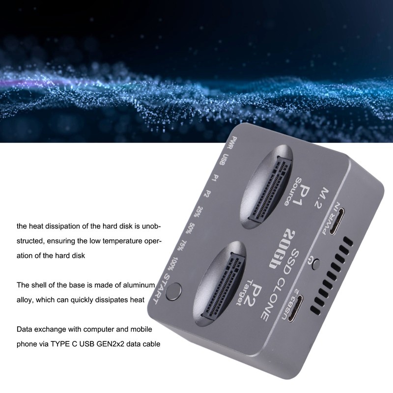 M.2 NVMe SATA Docking Station USB 3.2 TYPE C Gen2