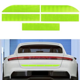 Strong Reflective Stripe Stickers, Waterproof Self Adhesive Stickers, Car Bumper Reflective Stickers, Waterproof Self Adhesive Stickers, Safety Warning Reflective Stickers Fit for Car SUVs (Yellow)
