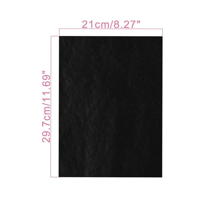 Yesallwas Tracing Paper A4 100 Sheets Black Carbon Paper Transfer
