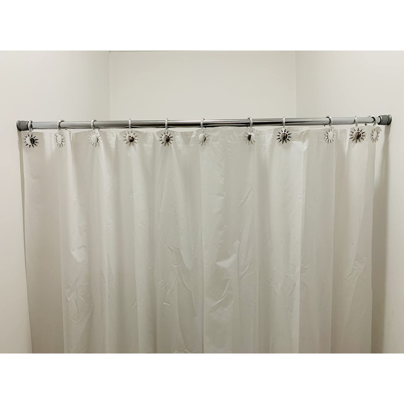 Grand Dicken Shower Curtain Hooks Rings & 12pcs curtain rings