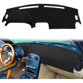 Dash Cover Mat Custom Fit for Mazda Miata,Dashboard Cover Pad Carpet Protector (Black) K230