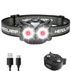 Lsnisni Headlamp Rechargeable,Ultra-Light Bright LED Kids Headlamp with Red Light,