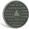 DeDecoml Sobriety Token Rainbow Skull Design with Inspirational Prayer（2 Year）