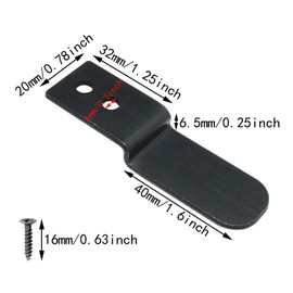 ITROLLE 4PCS Black Z Shaped Corner Bracket Iron Right Angle With Screws for Shelf Picture Furniture Frame Z Shape Braces Support Fastener