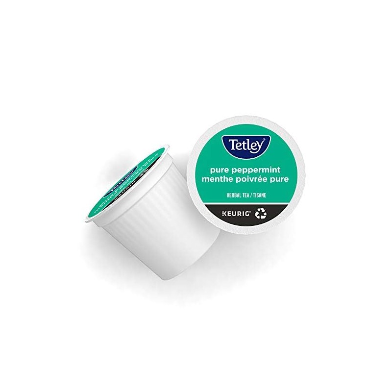 Tetley Pure Peppermint Tea K-Cup Pods, 24 Count For Keurig