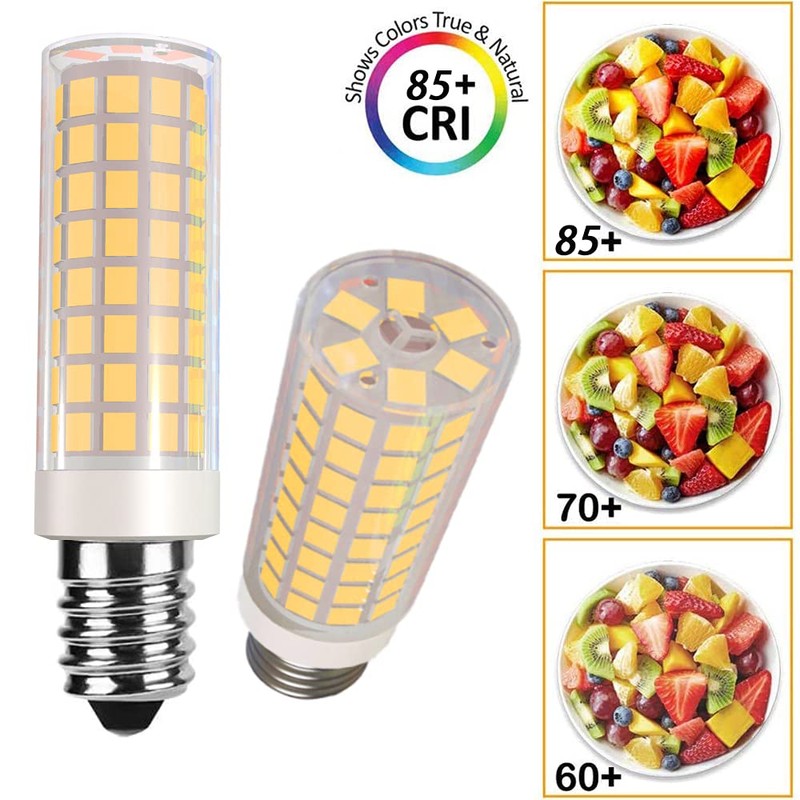 VOKWAK 4-Pack E14 LED Bulbs, Warm White 3000K, 8W (80W
